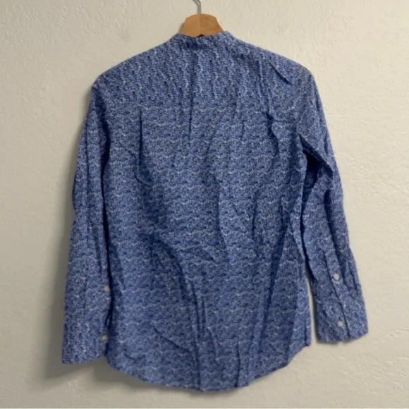 Madewell Floral Print Button-Down Shirt | XS | 100% Cotton | Blue & White - Picture 3 of 6